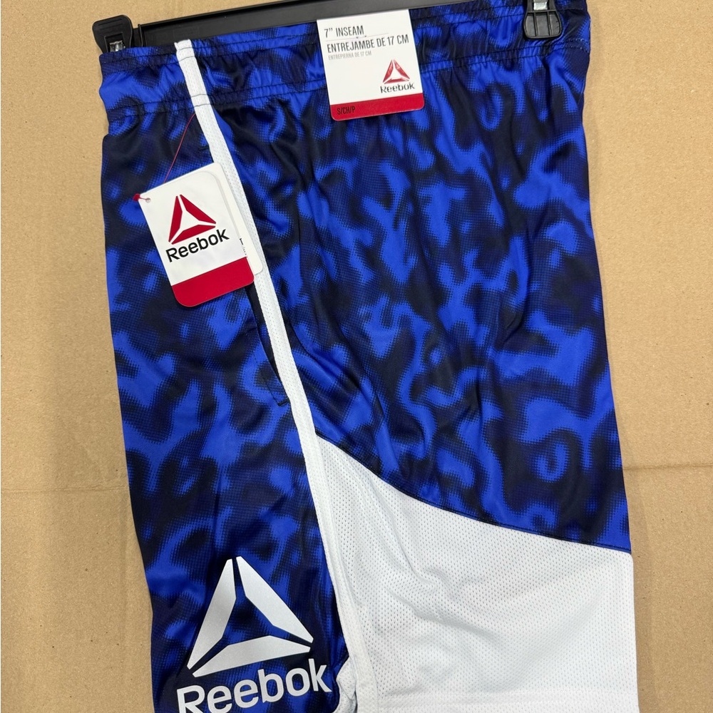 Reebok Cobalt and White Sports Shorts